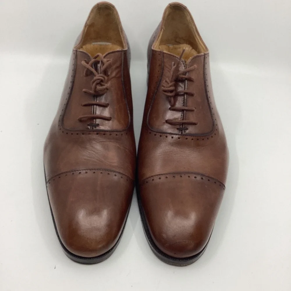Mercanti Fiorentini Leather Cap Toe Oxford Dress Shoes Mens 11.5 Heritage